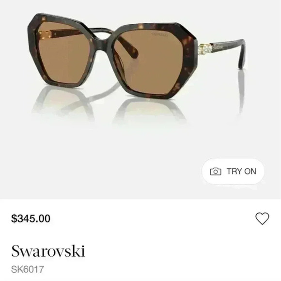 Swarovski Sunglasses SK6017 Brown Frames -  NWT - Picture 2 of 8
